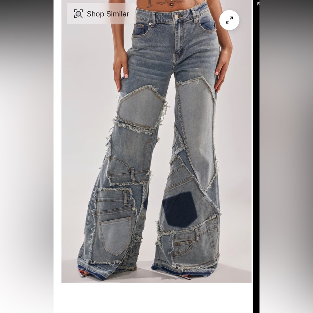 Patch grunge jeans ‼️